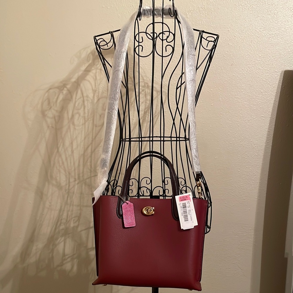 COACH Willow 24 Colorblock Leather Tote Bag - NWT